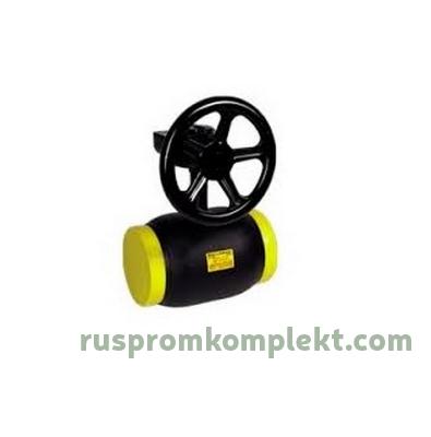 Кран шаровый стальной под приварку стандартнопроходной с редуктором BROEN BALLOMAX фото 1