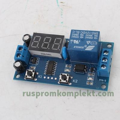 Циклическое реле времени на 12 Вольт с индикацией SRD-12VDC-SL-C фото 1