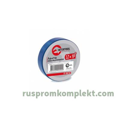Лента изоляционная 0,15 мм x 17 мм x 10 м синяя INTERTOOL IT-0010