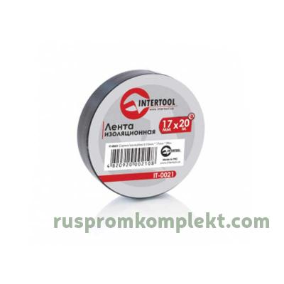Лента изоляционная 0,15 мм x 17 мм x 20 м черная INTERTOOL IT-0021