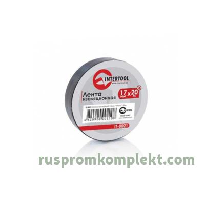 Лента изоляционная 0,15 мм x 17 мм x 25 м черная INTERTOOL IT-0026