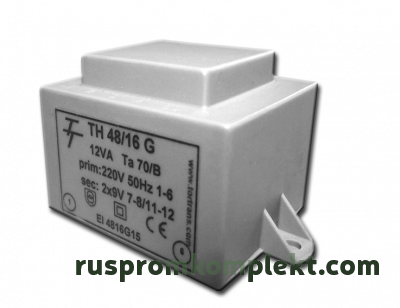 Фото Малогабаритный трансформатор для печатных плат ТН 48/16 G