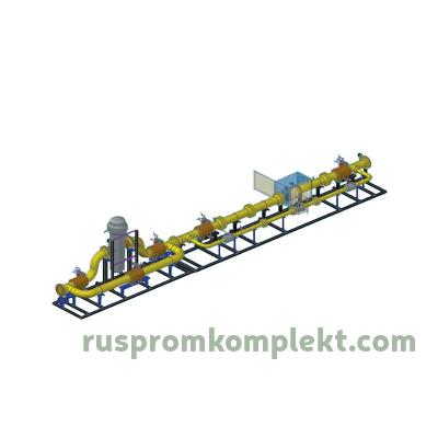 Комплектные узлы учета газа на раме (скиды) ПИРГ